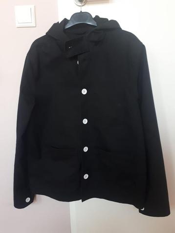 Jas heren zwart met capouchon maat M beschikbaar voor biedingen