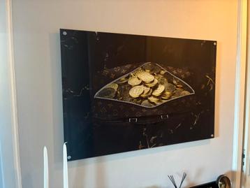 Glasschilderij bitcoin beschikbaar voor biedingen