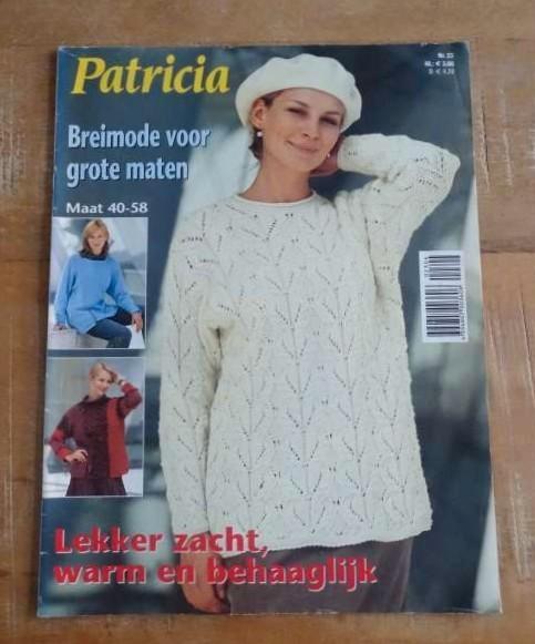 Patricia breiboek breimode voor grote maten maat 40/58 XL, Hobby en Vrije tijd, Breien en Haken, Zo goed als nieuw, Breien, Patroon of Boek