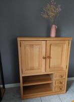 Blank eiken tvkastje., Huis en Inrichting, Kasten | Dressoirs, Ophalen, Zo goed als nieuw, 25 tot 50 cm