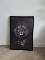Leeuwen Schilderij - Prachtig Kunstwerk, Ophalen, 50 tot 75 cm, Zo goed als nieuw, Schilderij