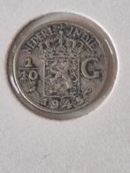 10 cent nederlands indie  1945, Postzegels en Munten, Munten | Nederland, Ophalen of Verzenden, Koningin Wilhelmina, 10 cent
