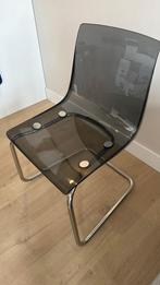 6x IKEA TOBIAS Eetkamerstoel, grijs/verchroomd, Huis en Inrichting, Ophalen, Zo goed als nieuw, Grijs, Eén