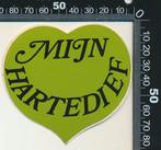 Sticker: Mijn Hartedief, Ophalen of Verzenden, Zo goed als nieuw, Bedrijf of Vereniging