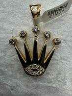 14K Goud - Hanger - Rolex Kroon Style - 11,14Gram - Nieuw, Nieuw, Goud, Ophalen of Verzenden