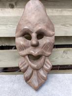 Antiek houten hand gesneden masker INDONESIE, Ophalen of Verzenden