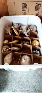 doos met oude kerstballen te koop, Diversen, Ophalen of Verzenden