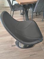 Zwarte draaistoel fauteuil, Huis en Inrichting, Stoelen, Ophalen, Gebruikt, Zwart, Eén