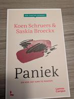 Paniek - K. Schruers & Saskia Broeckx, Ophalen of Verzenden, Zo goed als nieuw, Ontwikkelingspsychologie