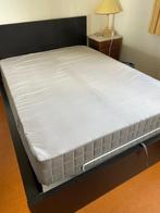 Ikea idanas bed 140 x 200, Huis en Inrichting, Slaapkamer | Bedden, Ophalen, Gebruikt, Zwart, Tweepersoons