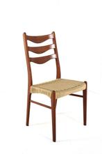4 Arne Wahl Iversen stoelen nieuw papercord vintage Deens, Huis en Inrichting, -, -, Ophalen of Verzenden, Zo goed als nieuw