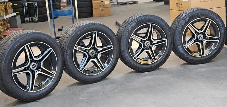 Nette 19" Orig Mercedes GLC AMG Velgen+Goede Banden 5x112, Auto-onderdelen, Banden en Velgen, Banden en Velgen, All Season, 19 inch