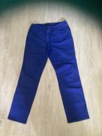 Gerrie Weber, blauwe lange broek met rechte pijpen, mt 42, Blauw, Maat 42/44 (L), Ophalen of Verzenden, Zo goed als nieuw