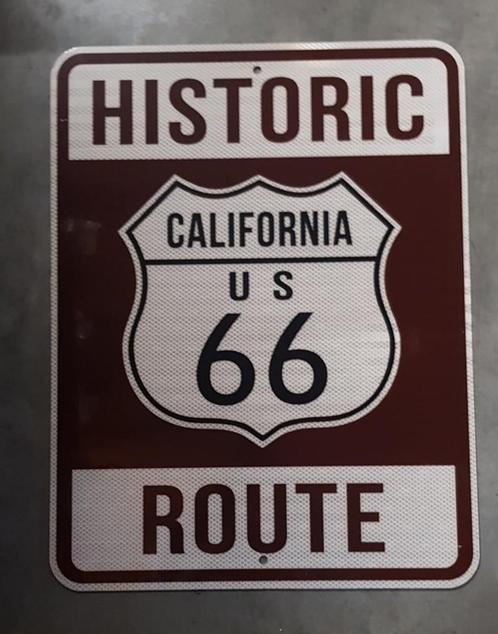 Historic route 66 California USA street sign decoratie bord, Verzamelen, Merken en Reclamevoorwerpen, Gebruikt, Reclamebord, Ophalen of Verzenden