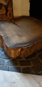 Boomstam bijzettafel, Ophalen, 50 tot 100 cm, Rond, 50 tot 100 cm