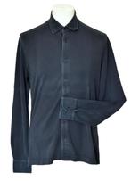 Borrelli Napoli overhemd, shirt, donker blauw, Mt. M, Kleding | Heren, Overhemden, Borelli Napoli, Halswijdte 39/40 (M), Zo goed als nieuw