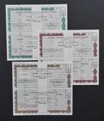 Papier en Karton Holding KAPPA te Oude Pekela - 1973  3x, Verzenden, 1970 tot heden, Certificaat van aandeel