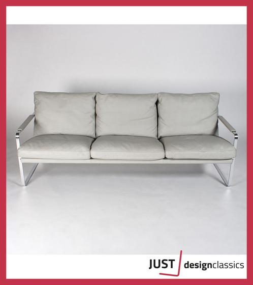 Walter Knoll Fabricius 71030 Grijs leder 3 Zits (voorraad:2), Huis en Inrichting, Fauteuils, Zo goed als nieuw