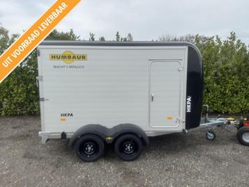 NIEUW Humbaur HKPA Aluminium met laadklep en zijdeur beschikbaar voor biedingen