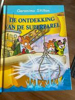 Geronimo Stilton - De ontdekking van de superparel, Fictie algemeen, Geronimo Stilton, Ophalen of Verzenden, Zo goed als nieuw