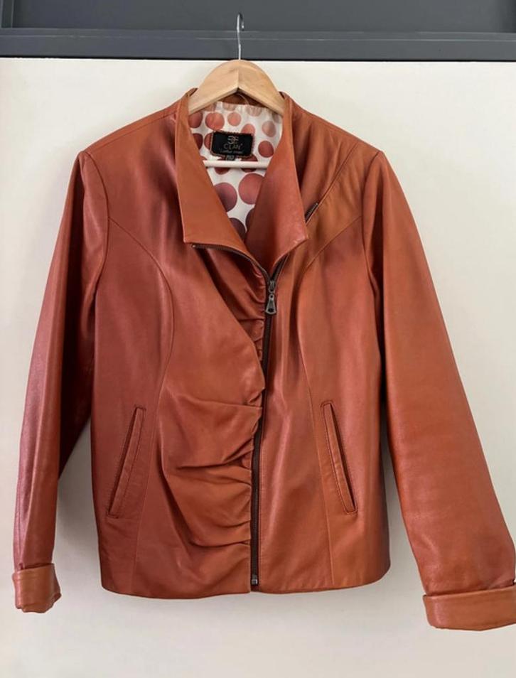 🧥 Mooi Leren Jasje Clan Leather Means., Kleding | Dames, Jassen | Zomer, Bruin, Ophalen