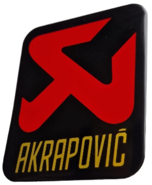 Akrapovic aluminium uitlaatplaatje #2, Motoren, Accessoires | Stickers, Ophalen of Verzenden