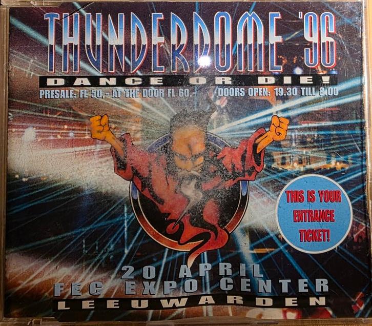 Thunderdome '96 - Dance or Die! CD thuis is your ticket  ., Cd's en Dvd's, Cd's | Dance en House, Gebruikt, Techno of Trance, Ophalen of Verzenden