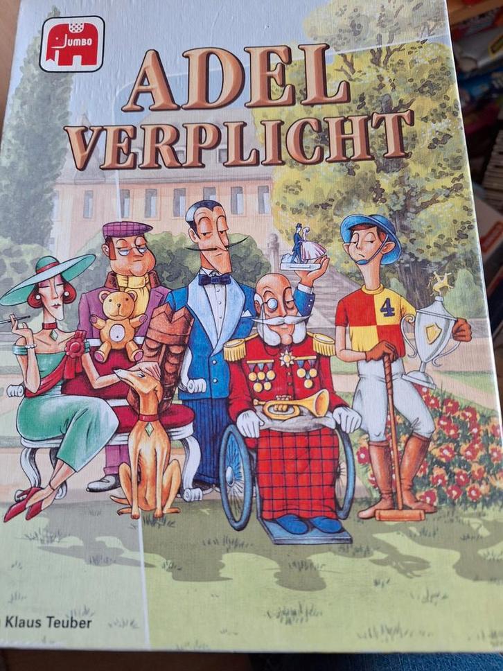 Adel Verplicht - Jumbo Bordspel, Hobby en Vrije tijd, Gezelschapsspellen | Bordspellen, Gebruikt, Drie of vier spelers, Vijf spelers of meer
