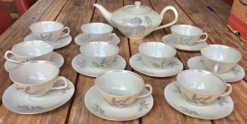 BAREUTHER 10 DELIG THEESERVIES, Antiek en Kunst, Antiek | Servies compleet, Ophalen of Verzenden