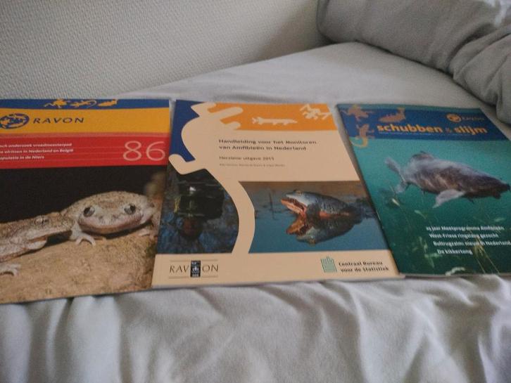 Ravon: Amfibieën en Vissen in Nederland (3 boeken), Boeken, Natuur, Zo goed als nieuw, Natuur algemeen, Ophalen of Verzenden