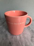 Nieuw Vondels Amsterdam mok Good Morning, koraalroze, Huis en Inrichting, Keuken | Servies, Ophalen of Verzenden, Zo goed als nieuw