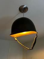 Stoere Legerhelm Lamp, Ophalen, Gebruikt, Metaal, Minder dan 50 cm