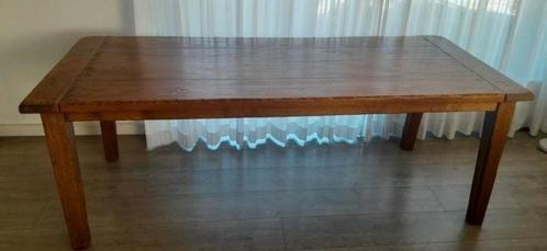 Prachtige massief eikenhouten kloostertafel, Huis en Inrichting, Tafels | Eettafels, Zo goed als nieuw, 200 cm of meer, Rechthoekig