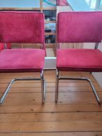 Buisframe stoelen, Huis en Inrichting, Stoelen, Ophalen, Gebruikt, Rood, Vijf, Zes of meer stoelen