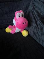 Roze Yoshi knuffel 21 cm groot met koord en zuignap, Ophalen of Verzenden, Zo goed als nieuw, Overige typen