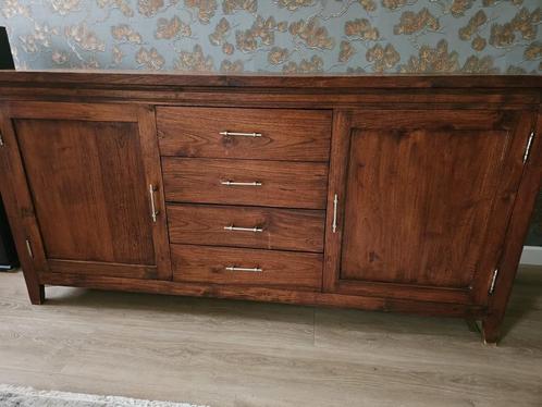 Teakhouten dressoir, Huis en Inrichting, Kasten | Dressoirs, Zo goed als nieuw, 150 tot 200 cm, 25 tot 50 cm, Ophalen
