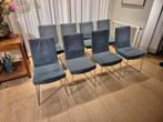 8x Montis Jim eetkamerstoelen (design: Gijs Papavoine), Huis en Inrichting, Stoelen, Ophalen, Gebruikt, Blauw, Vijf, Zes of meer stoelen