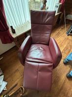 Comfortabele lederen relaxstoel, Gebruikt, Minder dan 75 cm, Leer, Ophalen of Verzenden