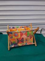 krantenbak vintage stof, Verzamelen, Ophalen of Verzenden