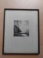 Antieke ets van Willem Steelink jr. (1856–1928) – gesigneerd, Antiek en Kunst, Kunst | Etsen en Gravures, Ophalen of Verzenden