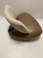 Leolux Pallone | Bruin beige | Leer en wol, Leolux, Info@andriesign.nl, 75 tot 100 cm, Ophalen of Verzenden