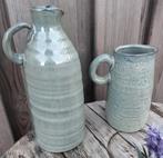 Mooie vazen groen 27/16, Huis en Inrichting, Woonaccessoires | Vazen, Ophalen, Minder dan 50 cm, Groen, Glas