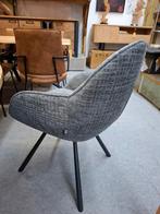6 Nieuwe ArmStoelen, Draaibaar, Antraciet, Clint H&H, Huis en Inrichting, Stoelen, Ophalen, Nieuw, Metaal, Grijs