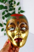 Prachtig Venetiaans masker gemaakt van messing, Antiek en Kunst, Antiek | Koper en Brons, Ophalen of Verzenden