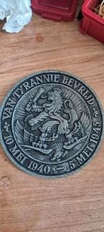 Herdenkings bevrijdings plaquette 1940-1945, Ophalen of Verzenden, Nederland