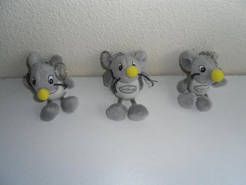 sleutelhangers pluche muis Unie kaas H10xB6 cm 2 st Nieuw, Verzamelen, Sleutelhangers, Nieuw, Knuffel of Figuurtje, Ophalen of Verzenden