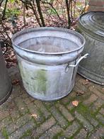 Zinken teil / emmer, Tuin en Terras, Bloembakken en Plantenbakken, Ophalen, Tuin, Gebruikt, Minder dan 60 cm