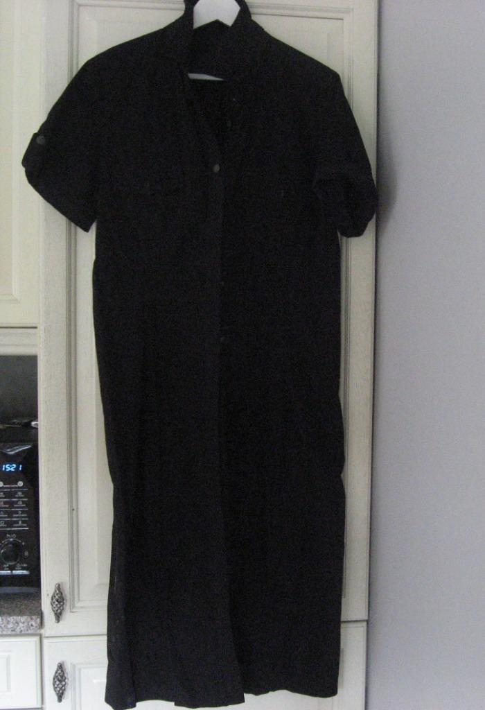 lange zwarte blouse jurk van Van Avendonck, mt 44, Kleding | Dames, Jurken, Zo goed als nieuw, Maat 42/44 (L), Zwart, Onder de knie