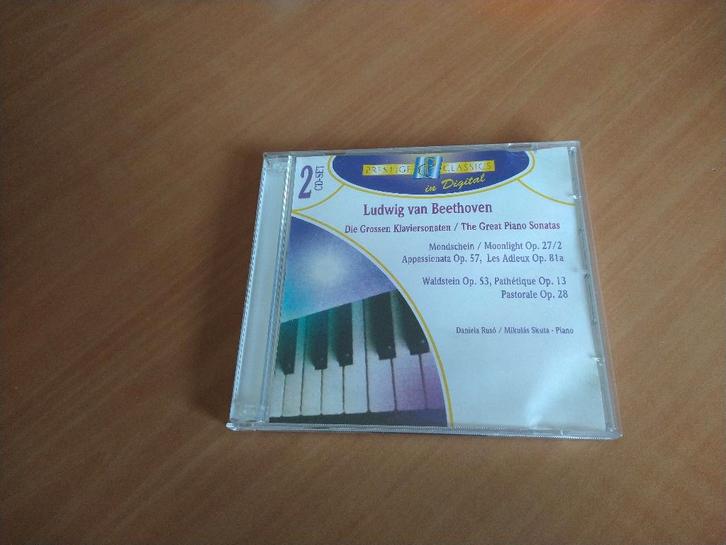 2-CD Ludwig van Beethoven. Die Grossen Klaviersonaten, Cd's en Dvd's, Cd's | Klassiek, Zo goed als nieuw, Orkest of Ballet, Classicisme