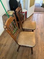 Retro Vintage Stoelen - Zeer Goede Staat!, Ophalen, Twee, Bruin, Zo goed als nieuw